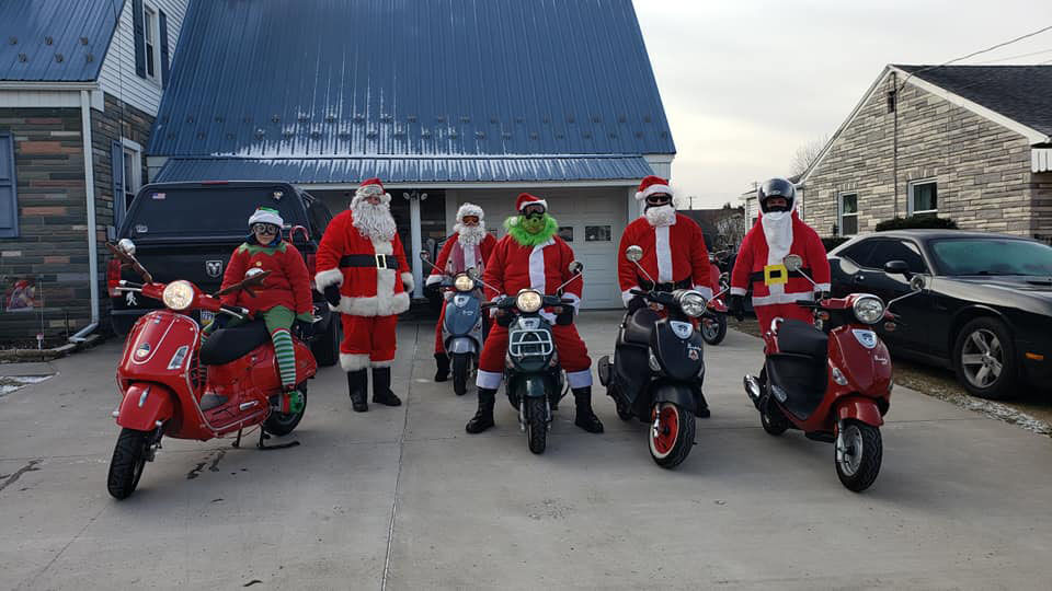 Scooter Santa Brigade ready to ride for the holidays
